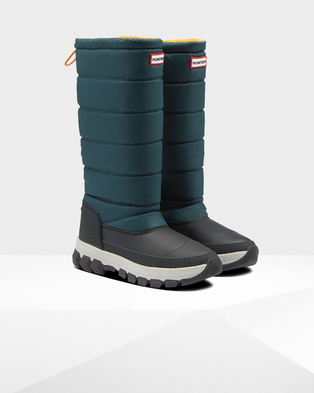 Hunter Sne Støvler Dame Grøn/Grå | Original Insulated Tall | CDXEZ-3705